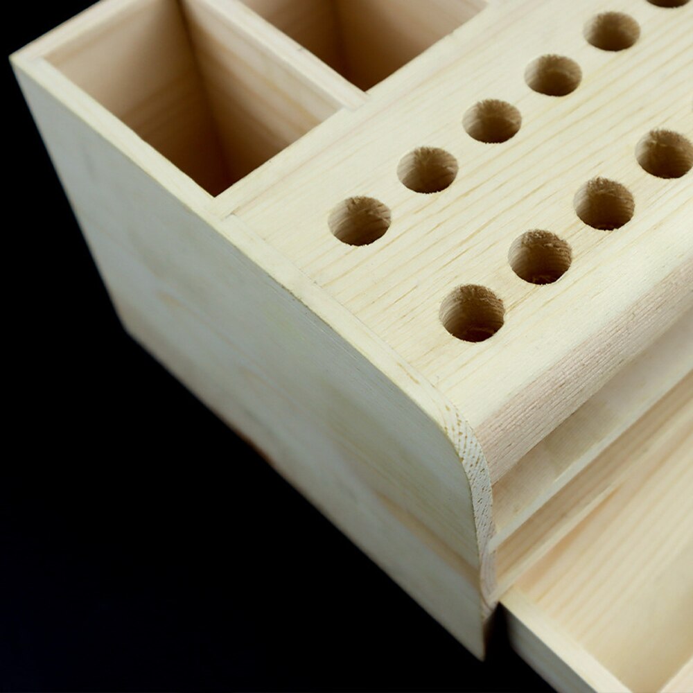 Wooden Multifunctional Storage Box Mobile Repairing Tools Desk Storage Rack Screwdriver Tweezers Holder high durability