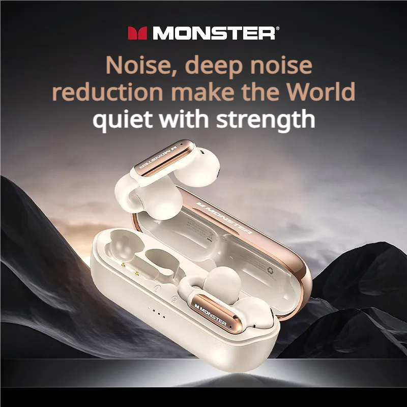 Monster AC601 TWS auriculares Bluetooth estéreo HiFi HD llamada Clip en auriculares reducción de ruido auriculares para juegos deportes al aire libre correr