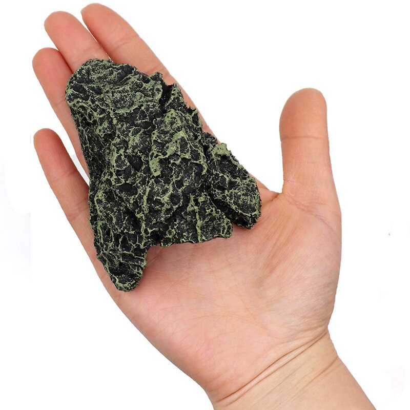 Cachette de poisson en résine, grotte d'aquarium, tortue de paysage, Reptile, bassin, décoration, plante décorative: cave S