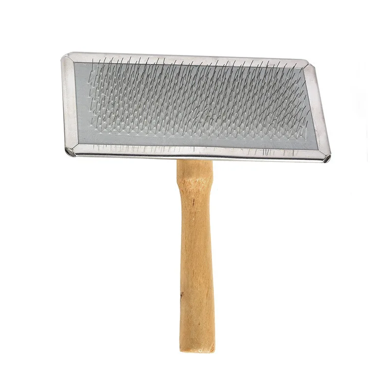 Hundehårfjerningsbørste kjæledyr katt stellebørste tre valp store hundekammer kjæledyr loppekam hund røytingskam katteutstyr: Rød