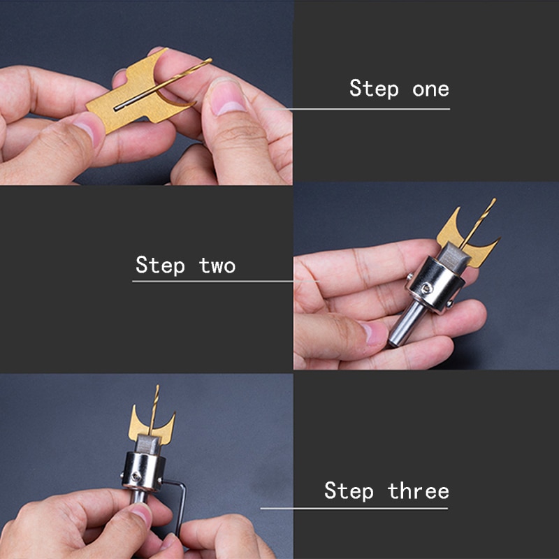 Premium doigt anneau foret carbure lames poignée perceuse à bois fraise anneau de moulage outil bricolage 24/26/28mm