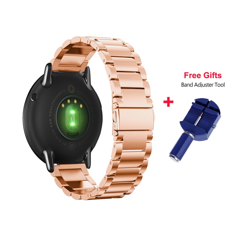 22mm Metall Band Für Xiaomi Huami Amazfit Tempo Armband Milanese Schleife Magnetische Strap für Amazfit Tempo Stratos 2 Gürtel ersatz: Steel Rose and Tool