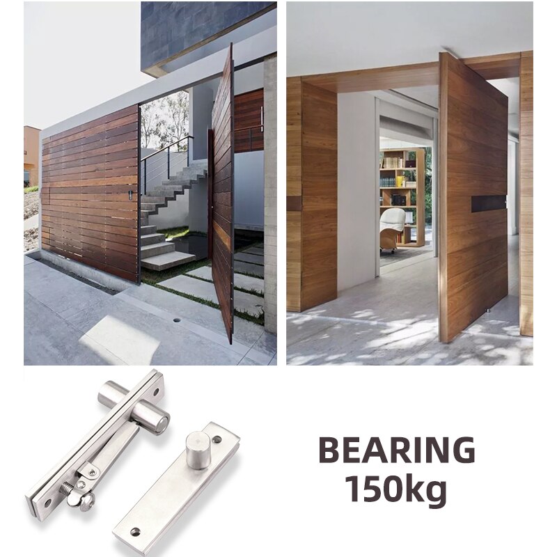 BETOCI Stainless steel 360 degree revolving door hinge up and down revolving shaft hinge invisible furniture bearing 150kg