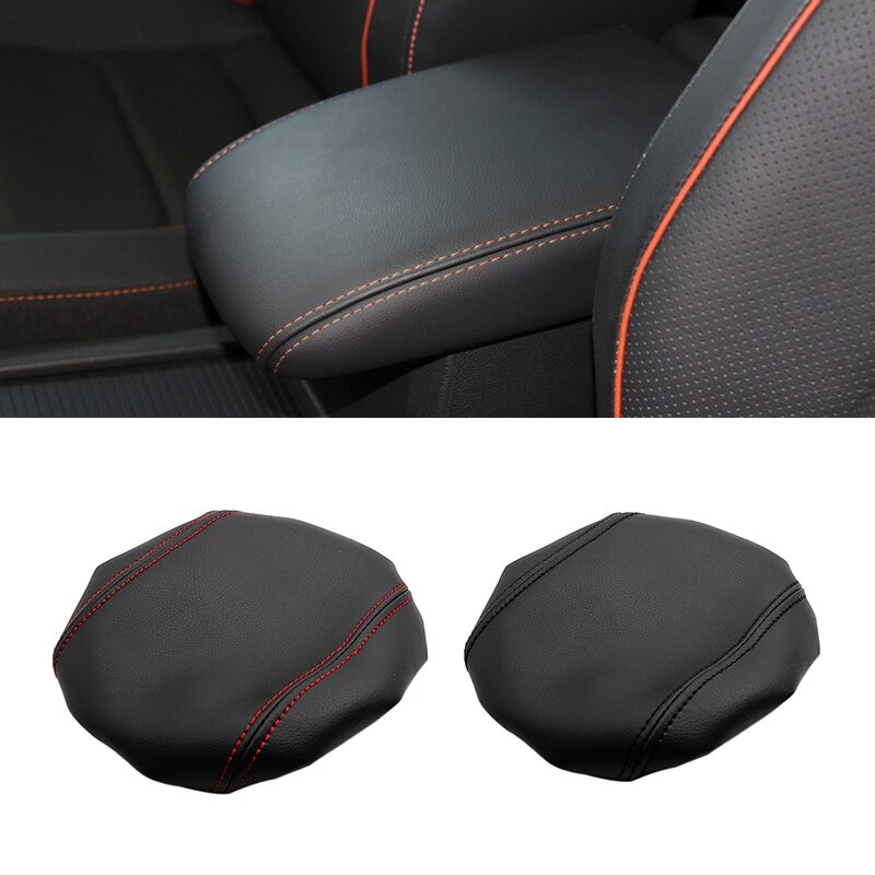 For VW Tiguan L Microfiber Leather Car Interior Center Control Armrest Box Protective Cover Trim