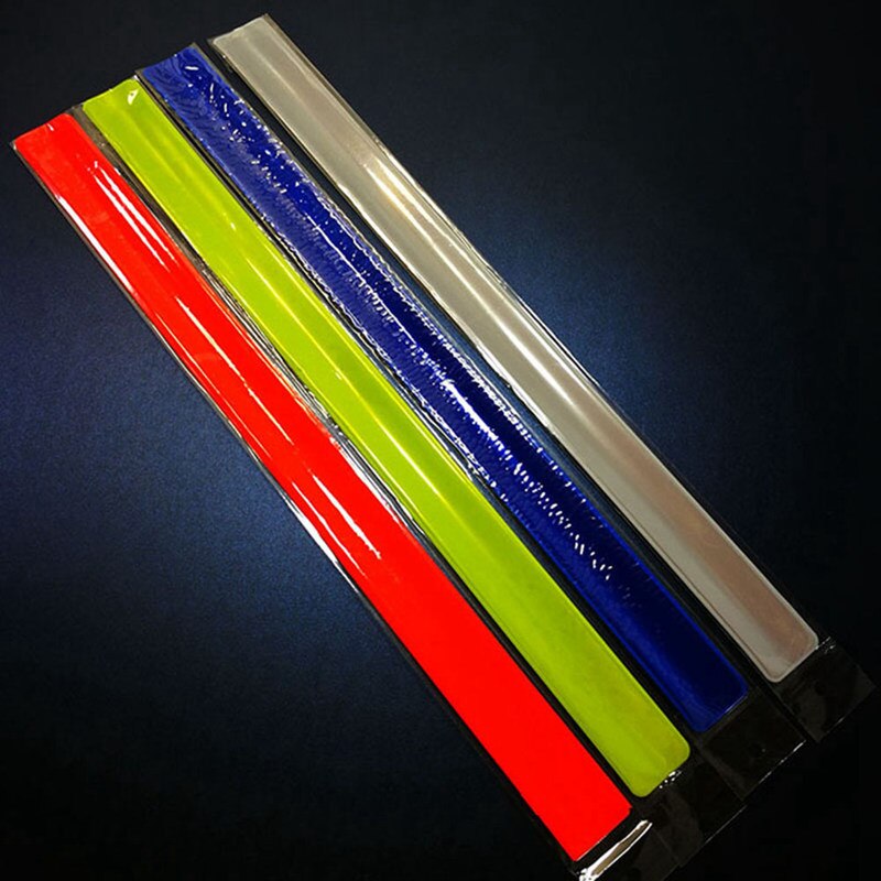 Cycling Reflective Warning Tape Bike Bicycle Reflective Safety Pant Band Leg Strap Belt Silicon Arm