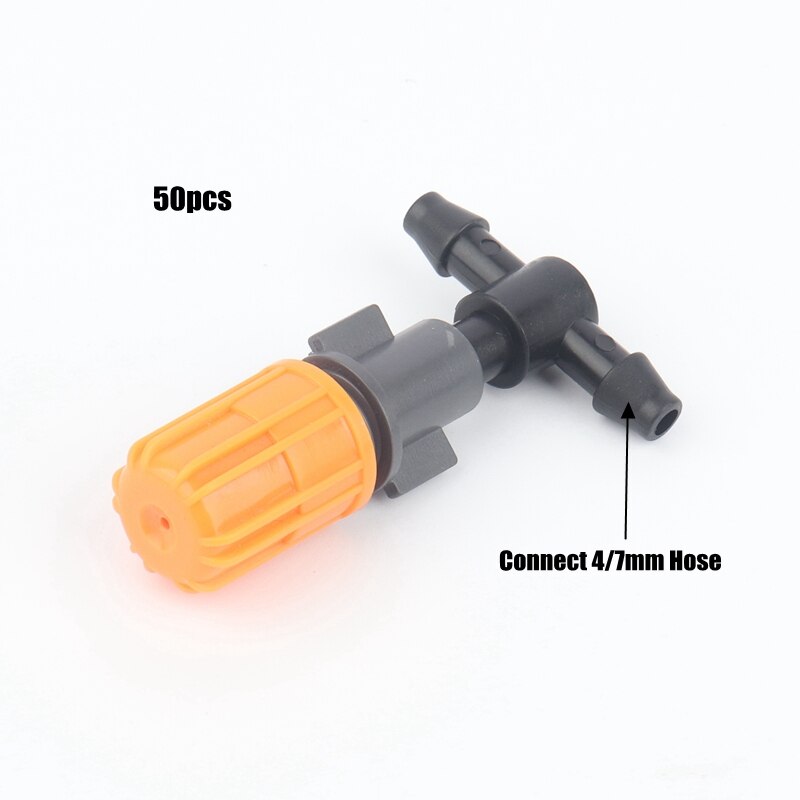 50pcs/lot Adjustable Atomizing Spray Nozzle Family Balcony Agriculture Garden Crop Flower Plant Lawn Irrigation Small Suit