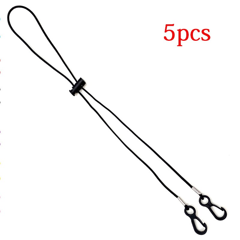 Verstelbare Gezicht Maskers Lanyard Vrouwen Cordon Para Mascarilla Maskers Extenders Zwarte Maskers Opknoping Haken Voor Kids Gezicht 95: Black