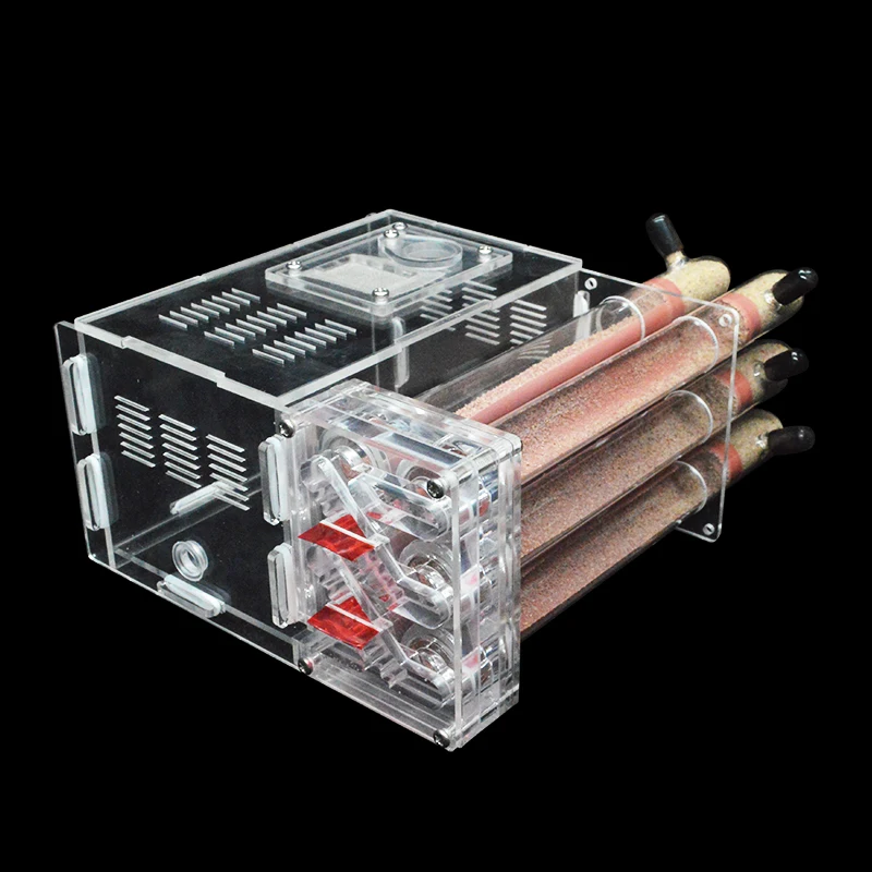 DIY Ants Farm House With Feeding Area Ant Nest Insect Workshop Pet Anthill With 6 Plaster Tubes 15*14.5*8.5cm