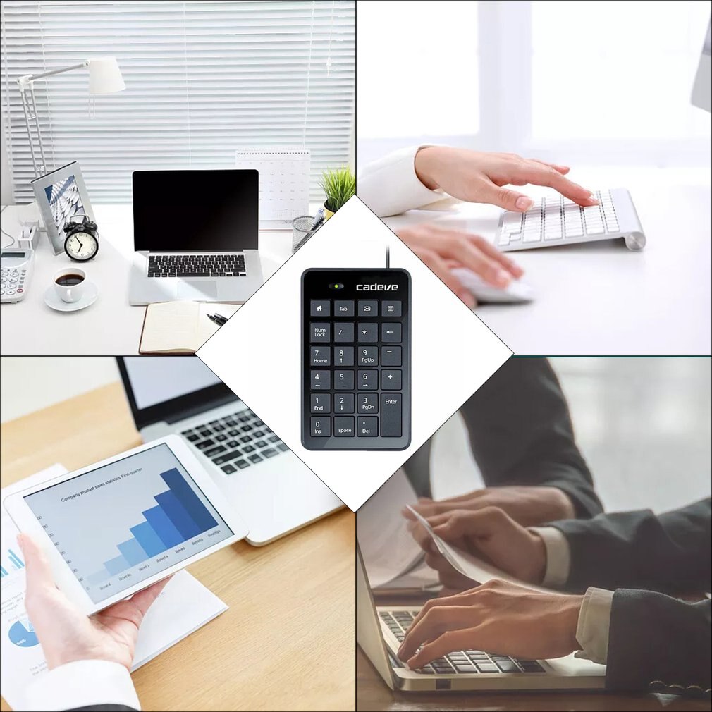 Wired Number Pad Digital Keypad Usb External Keyboard Portable Mini Financial Accounting Numeric Keypad 23 Keys