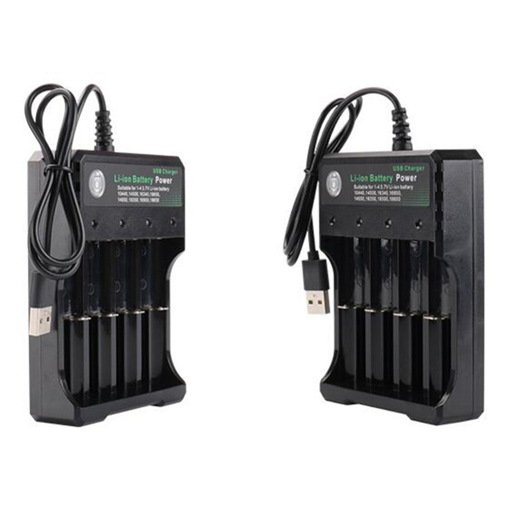 4.2V 18650 Lader Li-Ion Batterij Usb Onafhankelijke Opladen Draagbare Elektronische 18650 18500 16340 14500 26650 Batterij Lader