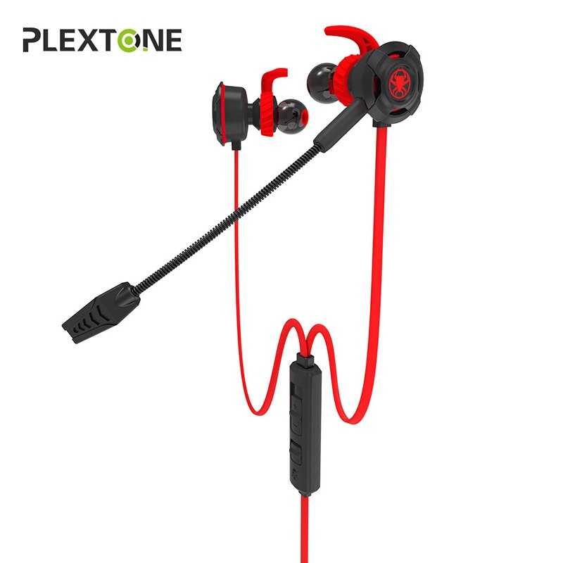 Plextone G30 PC Gaming Hoofdtelefoon met Microfoon Bass Noise Cancelling Oortelefoon Met Microfoon Voor Telefoon Computers: Red retail box