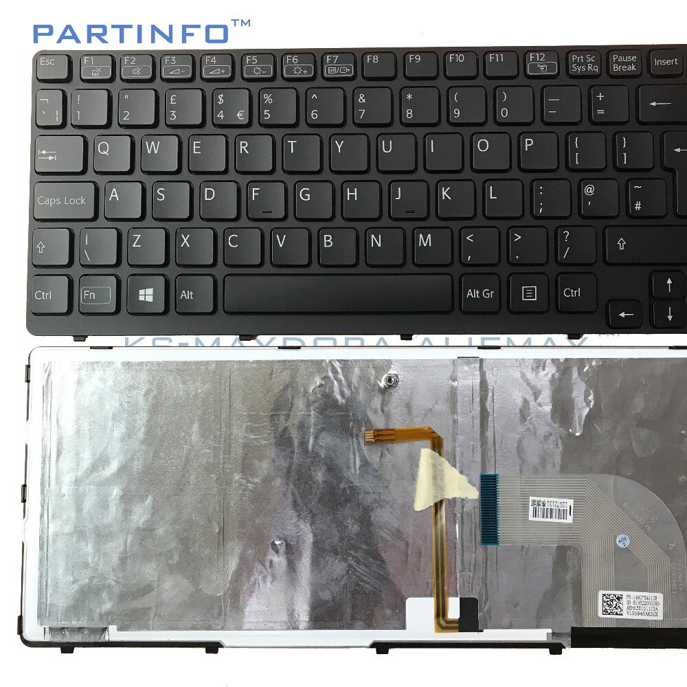 Laptop UK keyboard for SONY VAIO SVE15 SVE-15 SVE151 SVE1511 SVE171 SVE1712 SVE1713 black UK backlit keyboard