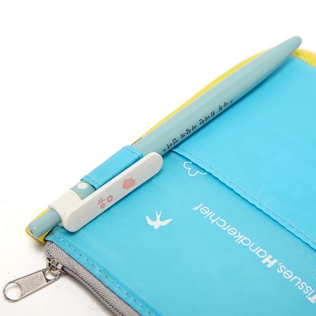 Canvas eenvoudige portemonnee klassieke vierkante portemonnee dames lang 2 rits unisex frisse kleur draagbare clip rekening verpakking bankpas tas