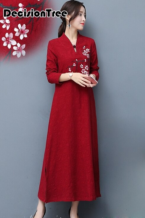 vestido chino moderno vestido tradicional chino qipao encaje sirena cheongsam vestido túnica China oriental cheongsam vestido