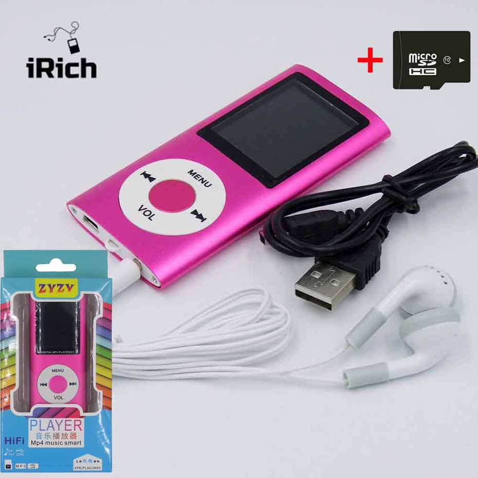 Slim 4th gen mp4 player 5 Colors to choose Music playing time 30Hours Fm radio video player MP4 for kids children nice pack