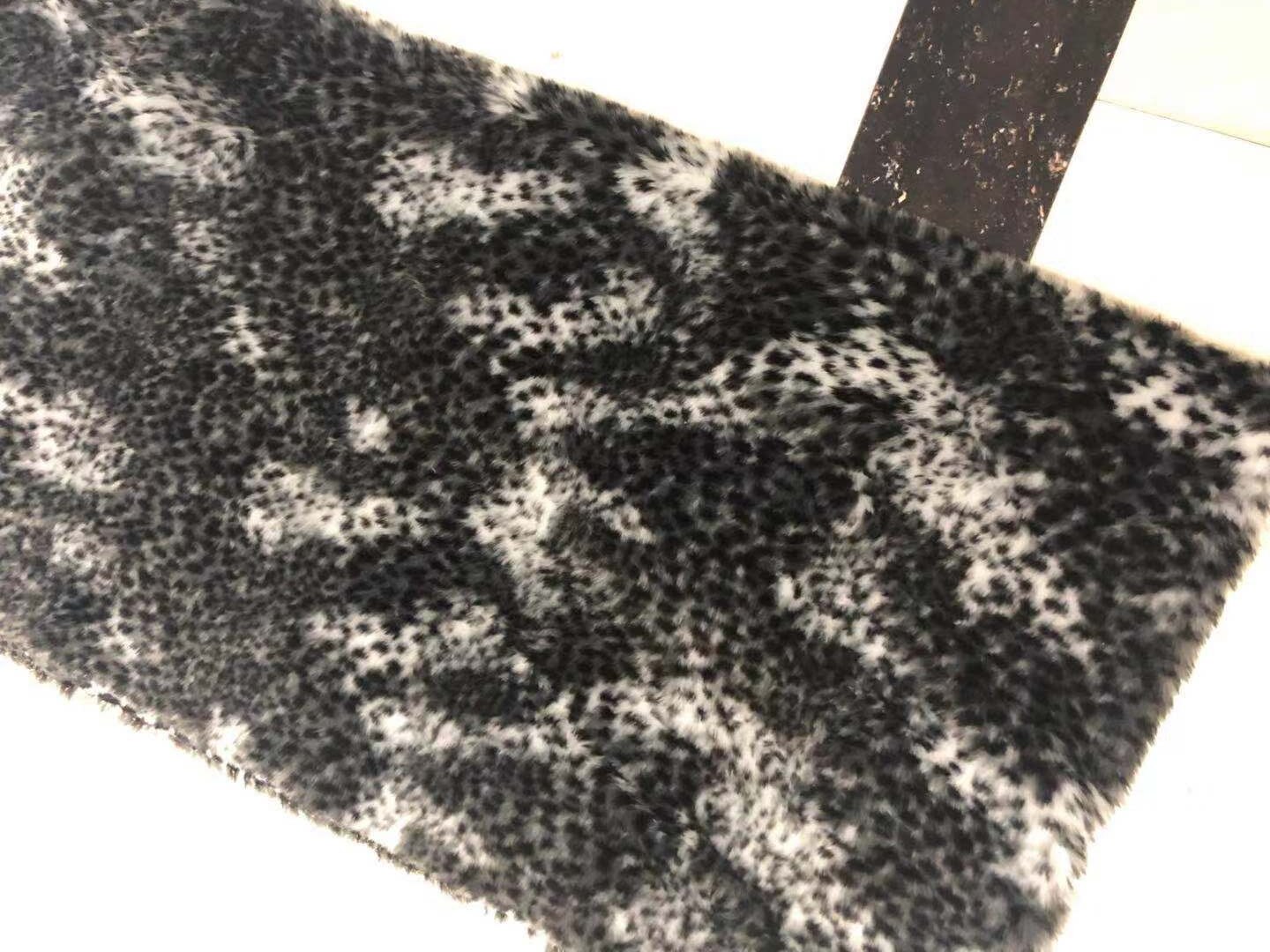 2Cm Luipaard Zebra Print Kunstmatige Pluche Bont Stof Diy Naaien Materialen Imitatie Faux Fur Stof Voor Kledingstuk Speelgoed 50x170cm: new snow leopard