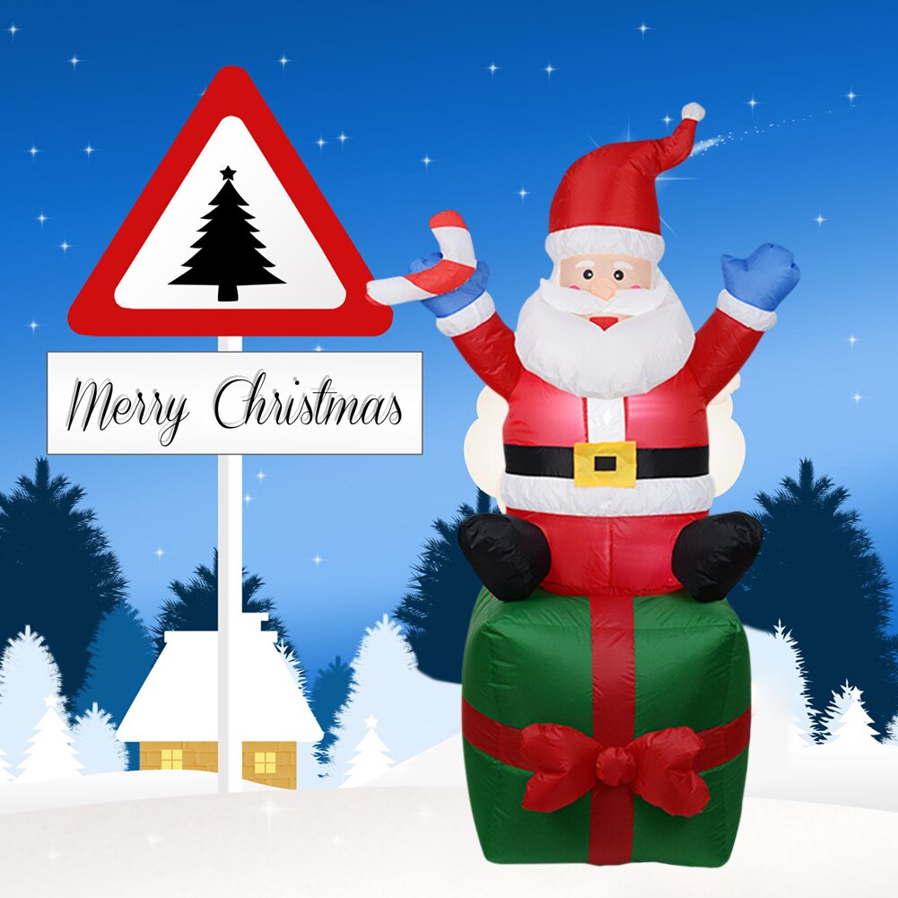 Poupée gonflable modèle père noël 1.8m, costume de noël, décoration, accessoire de cour pour noël, nouvel an, décoration de fête