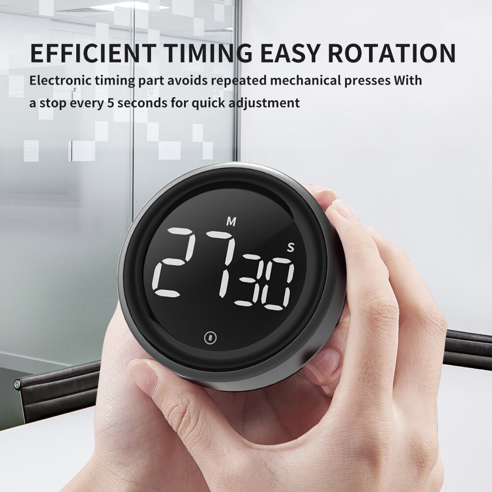 Xiaomi Youpin Digitale Kookwekker Magnetische Countdown Timer Met 3 Volume Niveaus 2 Antislip Pads Ei Met Grote led Scherm