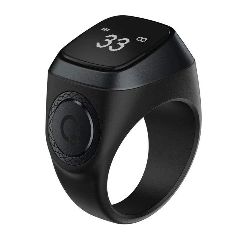 Elektroninen digitaalinen sormenjälkilaskuri oled-näyttö tasbih-laskin ja rukousaikamuistutus rukouslaskin: Armeijan vihreä