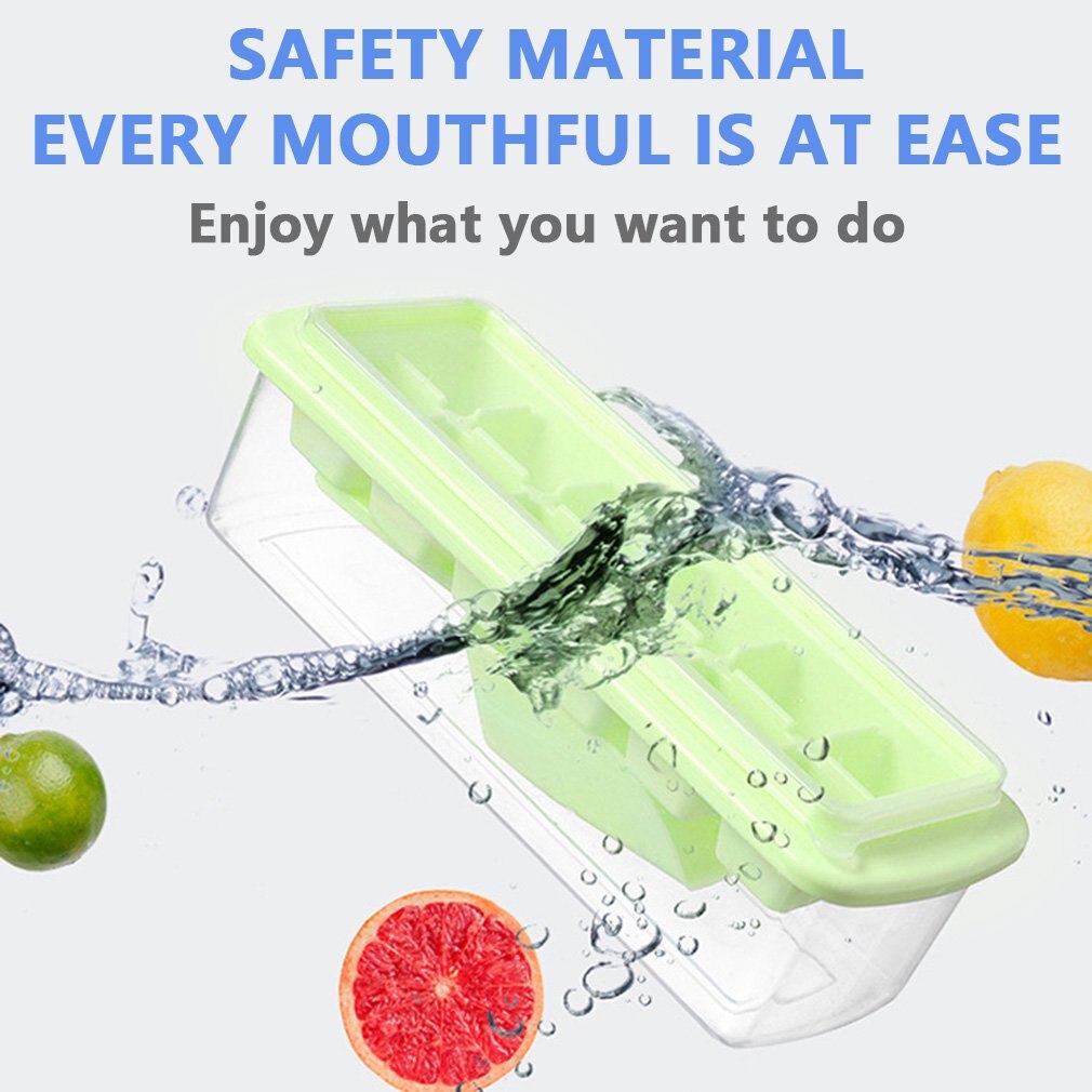 Baby Food Box Ice Grid Ice Tray 12 Grid Anti Overflow Mould Suitable For Freezers Cocktail Whisky Baby Food