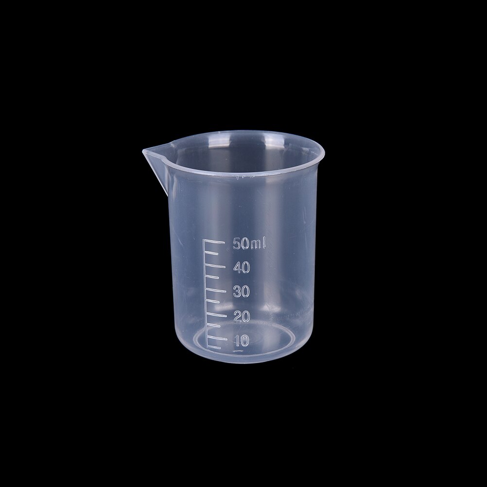 Transparante Plastic Grading Maatbeker, Gebruikt Voor Bakken Beker, Vloeistof Meten Pot Container. Keuken Meten Pot: 50ml