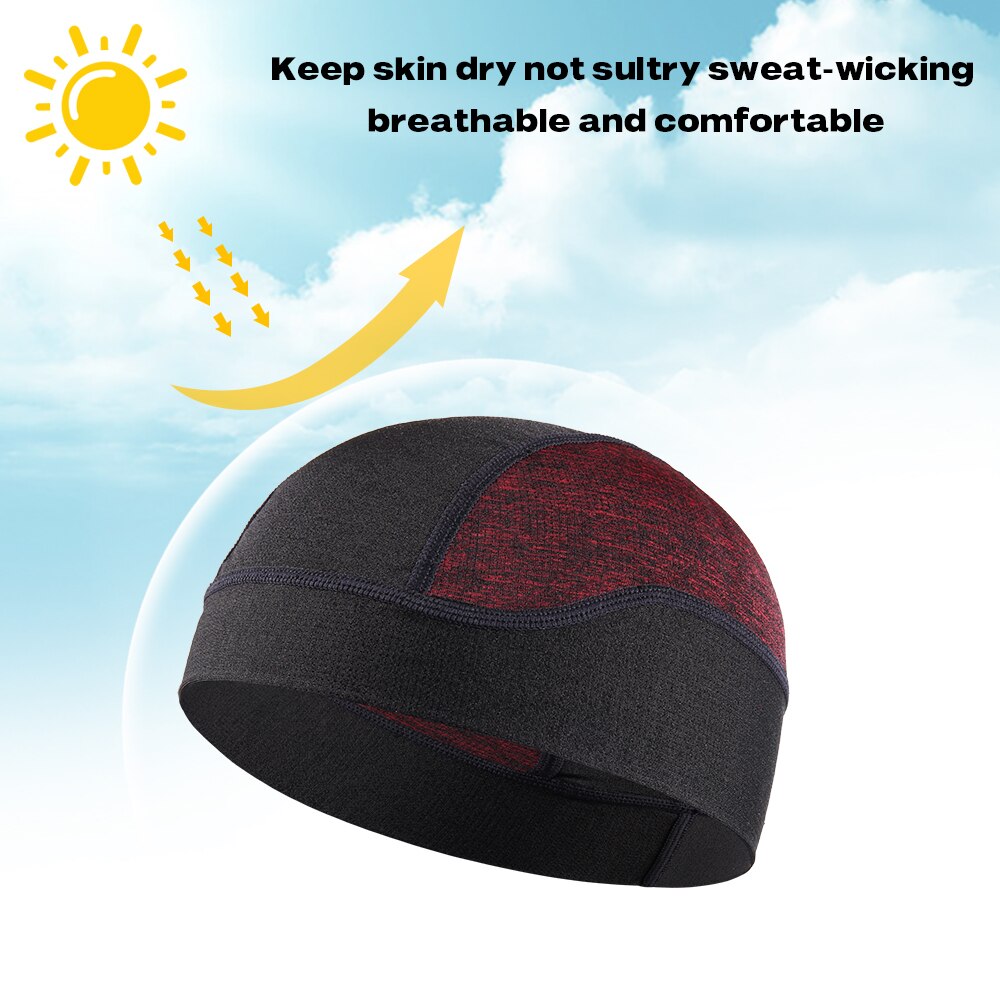 Bonnets de sport respirants d&#39;été, doublure de casque, Bonnet d&#39;extérieur, maille fine, extensible, chapeau de soleil à séchage rapide pour casquette hommes et femmes