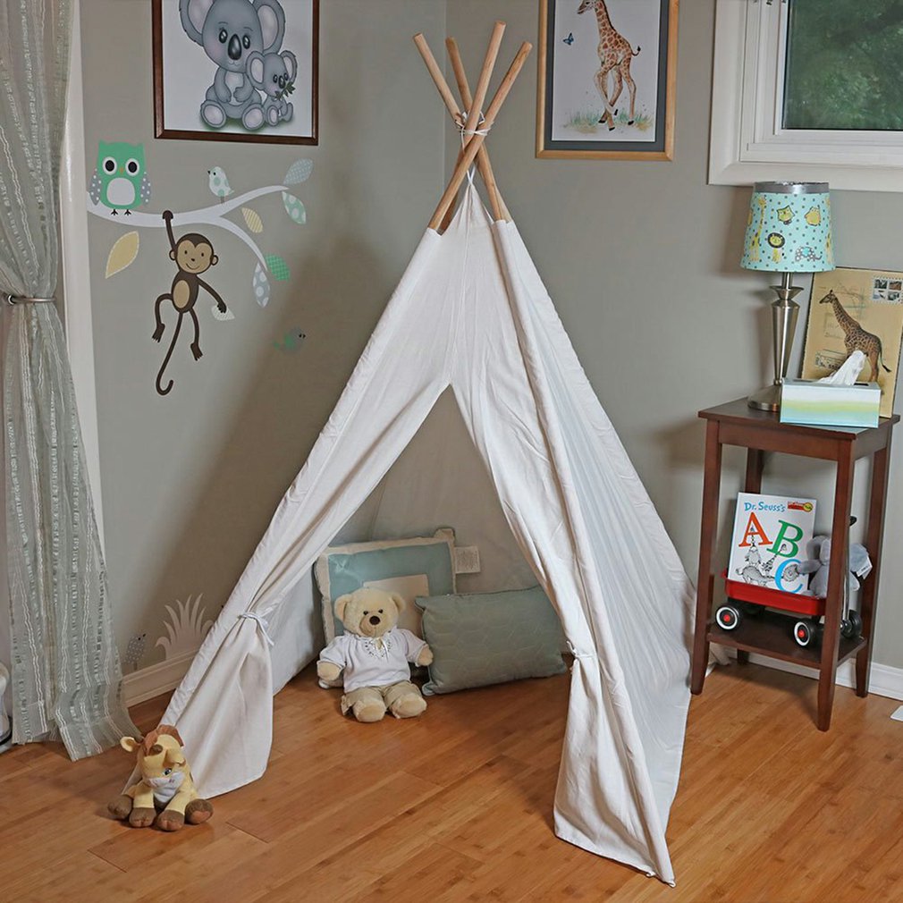 Teepee Tent Voor Kinderen Opvouwbare Kinderen Speelhuis Indian Tenten Voor Meisje Jongen Indoor Outdoor Wigwam Speelhuis Speelgoed