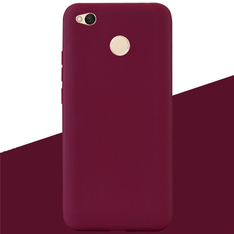 Case For Xiaomi Redmi 4x Case Silicone Soft TPU Ultra Thin Slim Shockproof Case For Xiaomi Redmi 4X On For Redmi 4x Silicon Case: 10 Wine Red