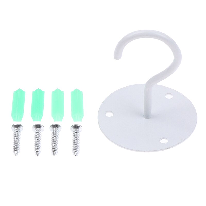 Wall Mount Ceiling Hooks Coated Screw Hanger for Hanging Plant Lantern: White