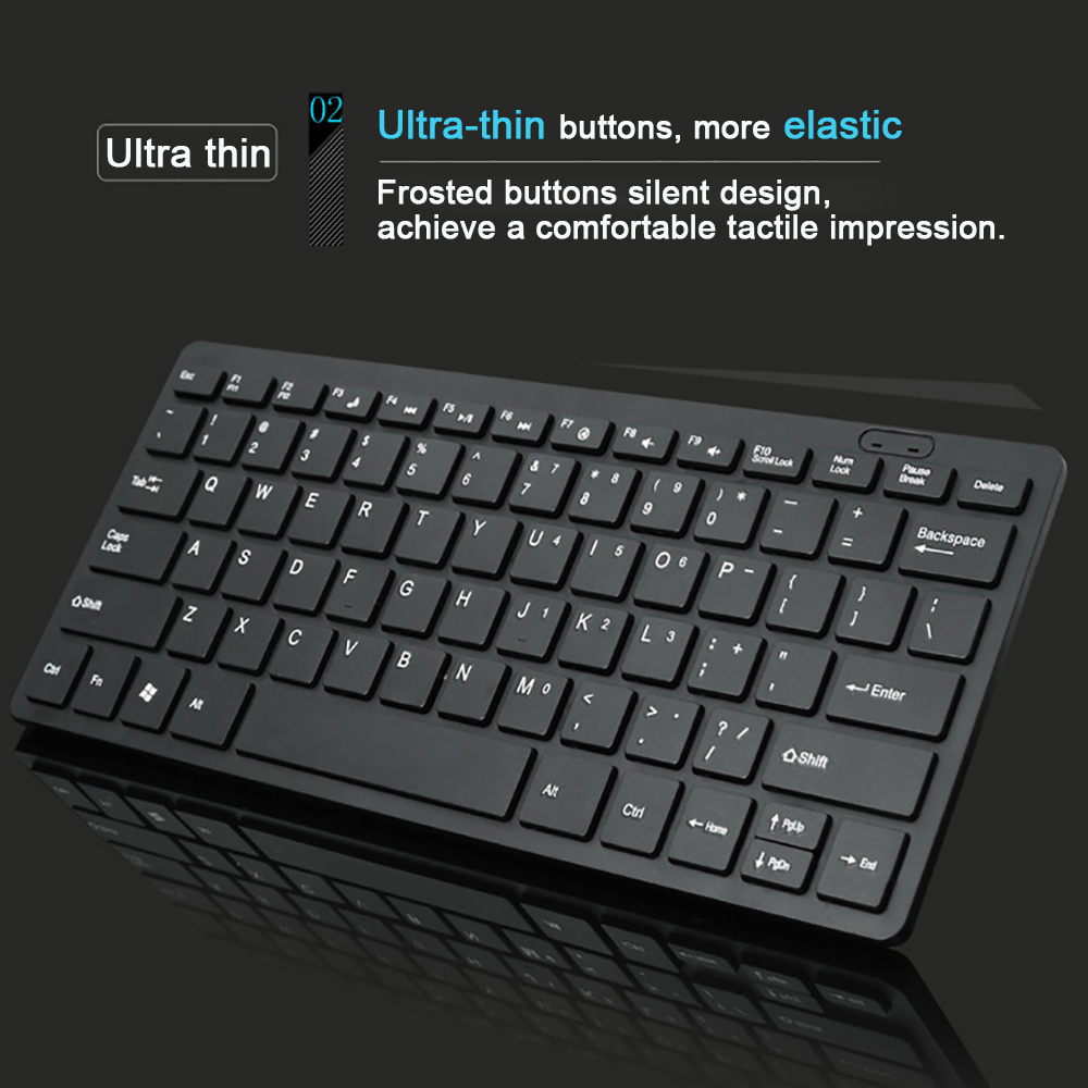 Ultracienka klawiatura przewodowa USB 2.0 Mini Multimedia 78 klawiszy PC Laptop klawiatura do gier z hiszpańską arabską rosyjską hebrajską naklejką