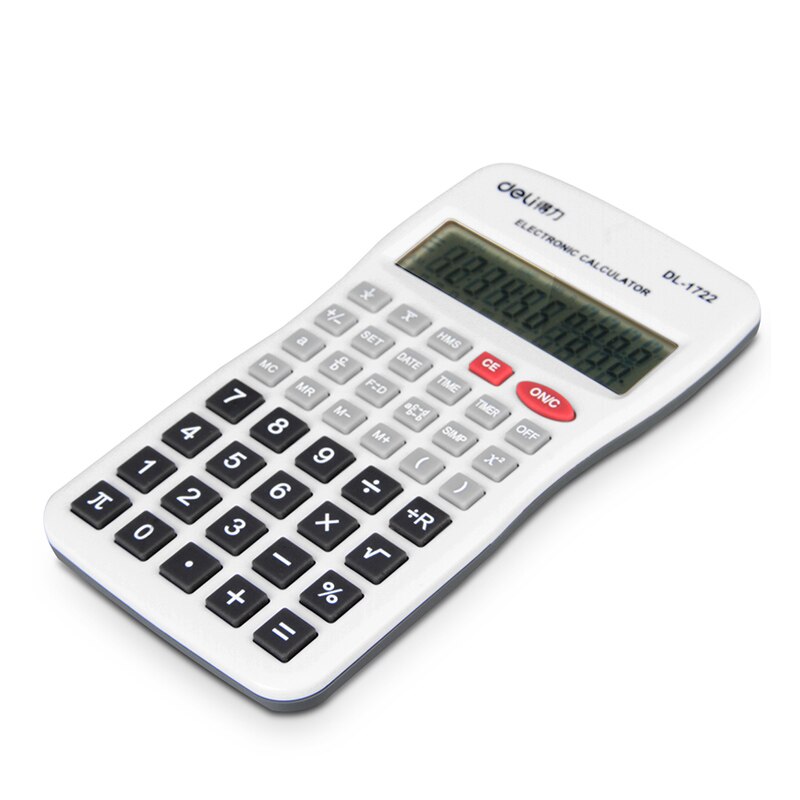 Rushed Real Calculator Graphic Led Calculator Scientific Deli 1722 Slim Time And Date Display For Students