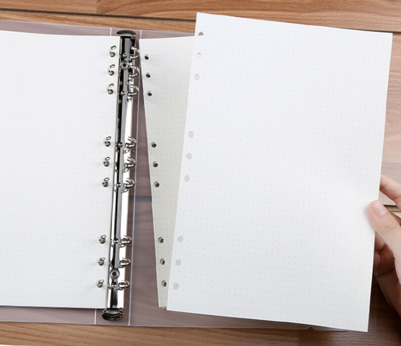 Kit de recharges A5/A6 6 trous, planificateur/organisateur, recharges par paquet, 90 Pages/45 feuilles par article (recharges régulières): A6 Dot Grid