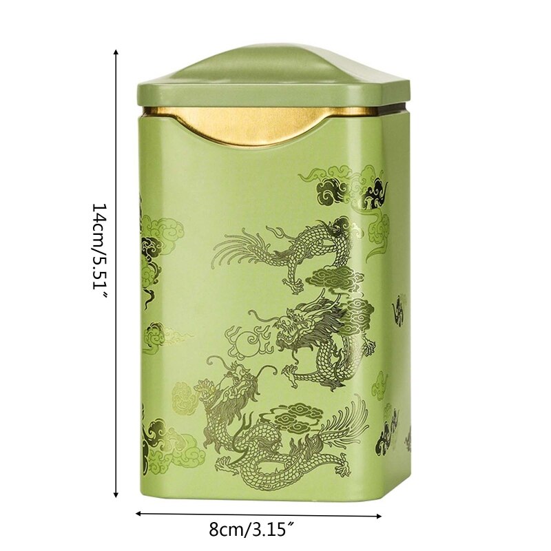 Latas vacías de hojalata de Metal, contenedor de almacenamiento para té, café, hierbas, dulces, Chocolate, azúcar, especias, aperitivos, envases para té