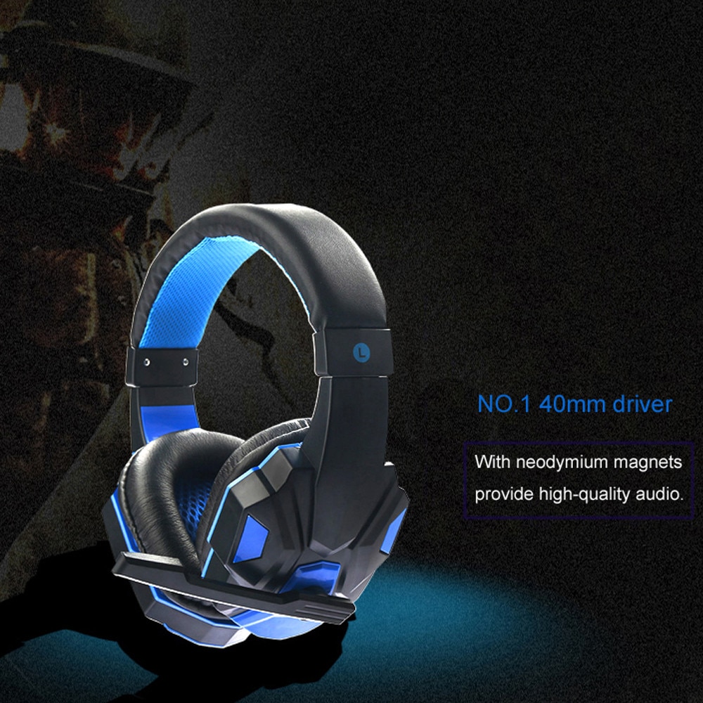 VOBERRY Gaming Headset Gamer Gaming Stereo Headset met Computer Microfoon/PS4 Xbox One/Laptop