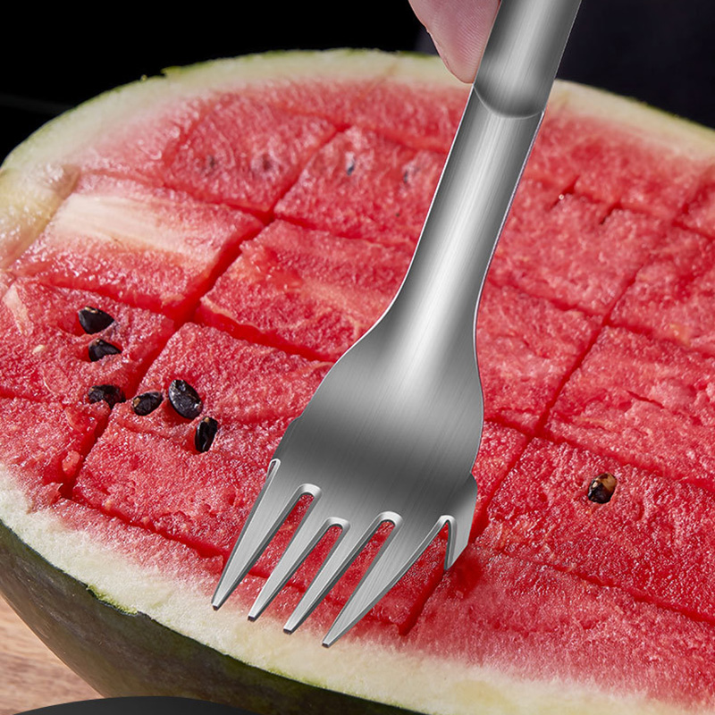Wonderlife Watermelon Cutter Slicer Melon Cutter Fruit Segmentation Watermelon Corer Cantaloupe Cutting Seeder Slicer