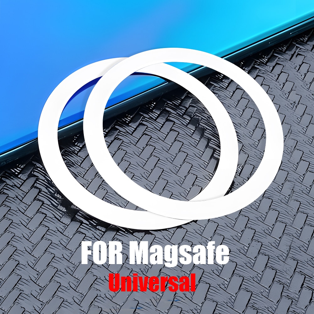 For Magsafe Wireless Charging Plate Disk Sheet Magnet Metal Ring Sticker for iPhone 13 12 mini Pro Max Magnetic Phone Holder: 2pcs