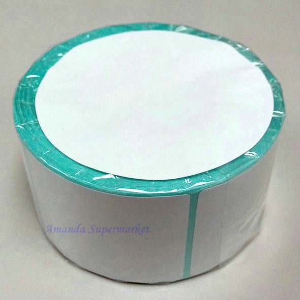 Etiqueta Adhesiva 45*80mm 400 piezas/rollo etiqueta térmica para etiqueta de código de barras de logística etiqueta de de