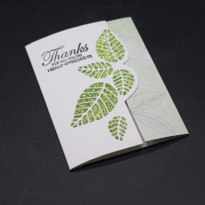 Leaf Strip Metal Cutting Dies Green Leaves Frame Die Christmas Stencil Scrapbooking Paper Cards Stamps And Dies Craft