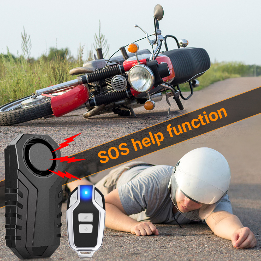 Extractme – alarme de Moto, télécommande sans fil, étanche, 113db, pour vélo, Scooter électrique, Moto, alarme de sécurité antivol