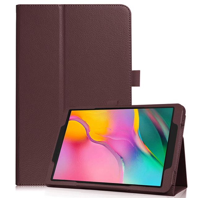 Funda para Samsung Galaxy Tab SM-T510 SM-T515 T510 T515 Tablet soporte de la cubierta del caso para una 10,1 ' Tablet Funda caso: Brown