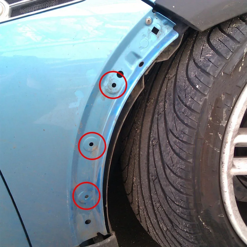 10x para bmw mini cooper r50 r53 r56 r58 clubman r55 cabrio r52 r57 roadster carro exterior fender roda guarnição painel arco capa clipe