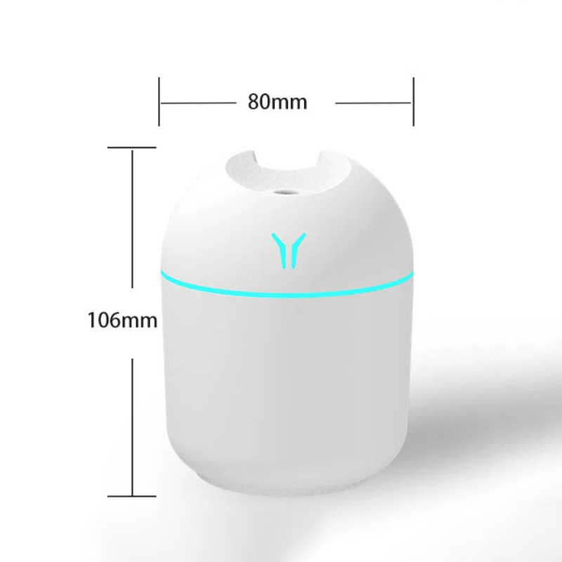 Xiaomi Umidificatore portatile 250ML Diffusore di oli essenziali 2 modalità Spegnimento automatico con luce portato per casa auto nebbia creatore Vaporizzatore per il viso