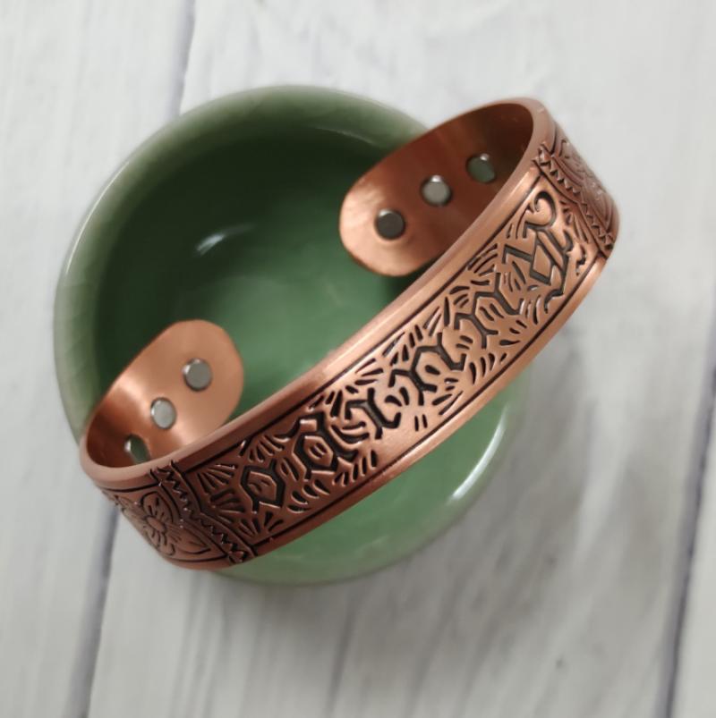 Bracelet de Style européen et américain en cuivre rouge, Bracelet magnétique pour la de la Circulation sanguine: Default Title