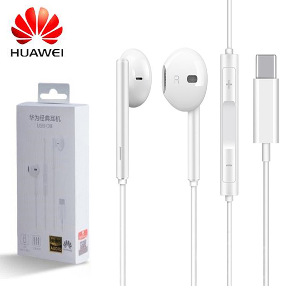 HUAWEI ecouteurs USB type C CDLA ecouteur casque Original HUAWEI P20 P30 Mate 10 20 30 Pro RS Compatible pour Xiaomi 8 9