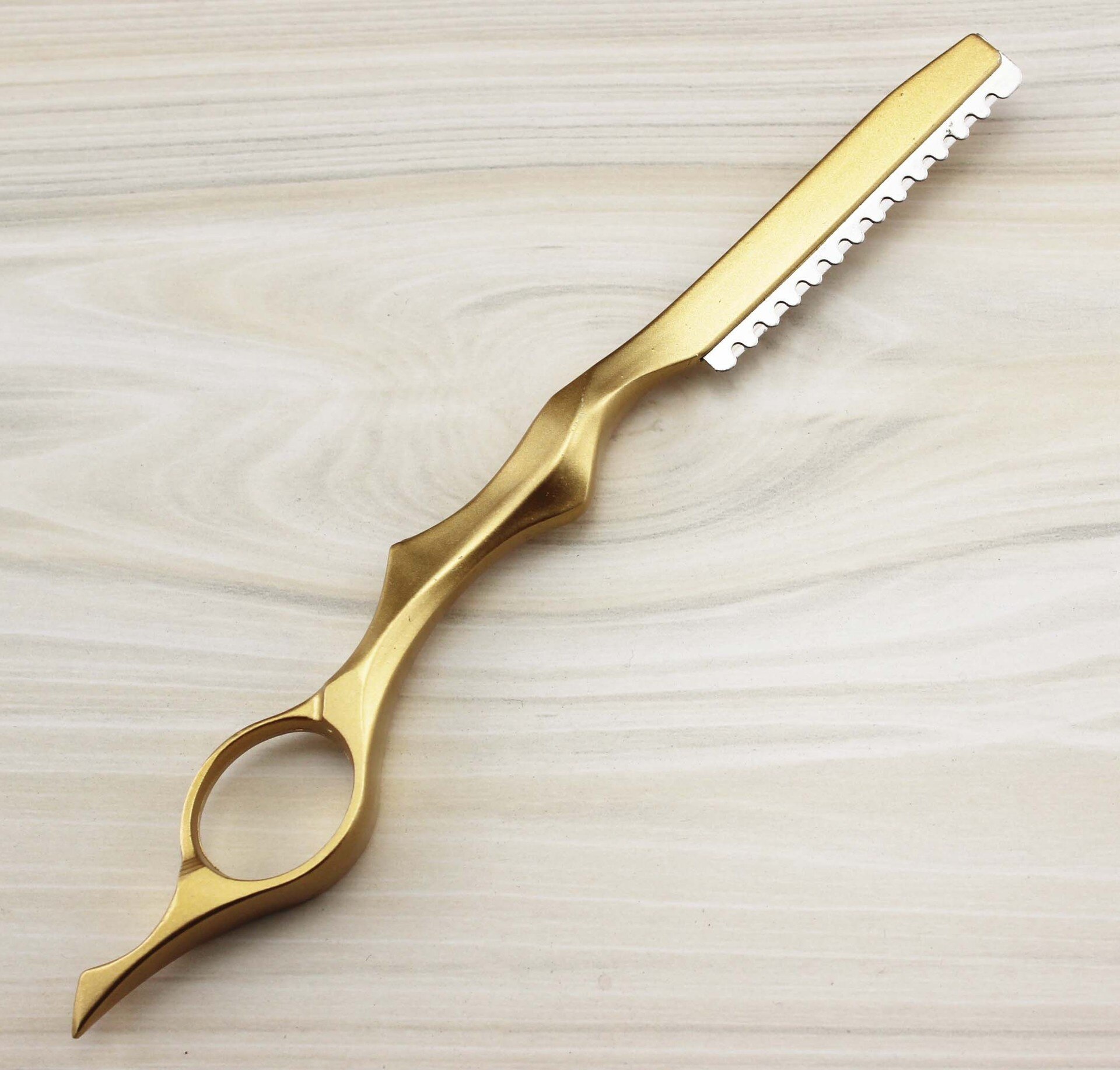 Thinning Razor Japan Stainless Sharp Barber Razor Hair Razors Cut Hair Cutting Thinning Knife Salon Tool: Gold