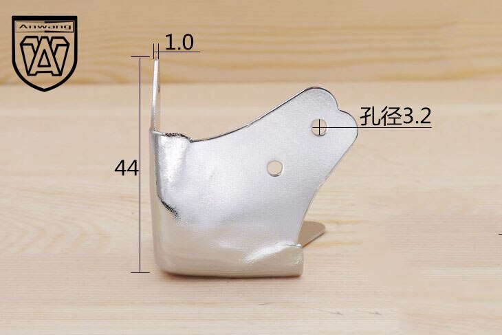 Stainless Steel Wrap Angle Square Corner Brackets Bag Corner Aluminum Wrap Cosmetic Case Angle Corner Hardware