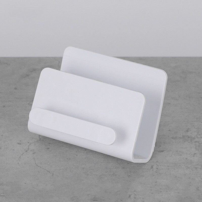 Wandmontage Organizer Opbergdoos Afstandsbediening Gemonteerd Mobiele Telefoon Plug Muur Houder Opladen Multifunctionele Houder Stand Thuis: C-White