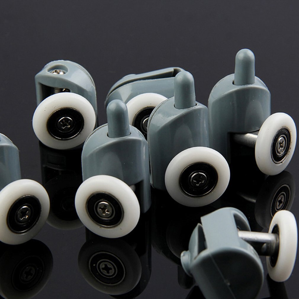 Kabiny prysznicowe w górę iw dół jednokołowy nylon odbijający koło szklane drzwi przesuwne