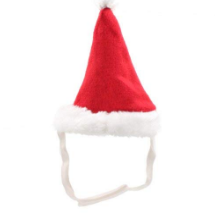 Gorros para perros y gatos, gorro para mascota y Papá Noel, bufanda y Collar con lazo, disfraz de Navidad para cachorro, gatito, gatos pequeños, perros, accesorios para mascotas: Hat / S