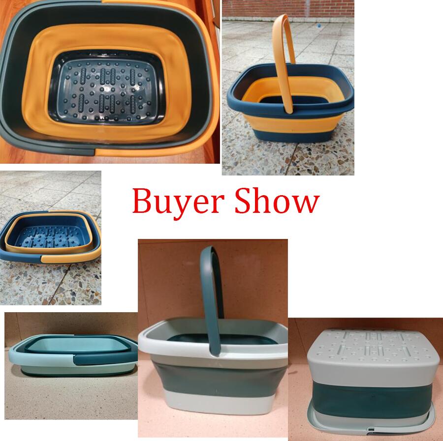 15L Grote Opvouwbare Draagbare Voetenbad Emmer Opvouwbare Voet Wassen Bad Auto Wassen Emmer Vissen Emmer Student Wasbord